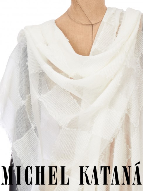 Палантин Унисекс CutTQ.W40_24DMW-1.2/BLANC